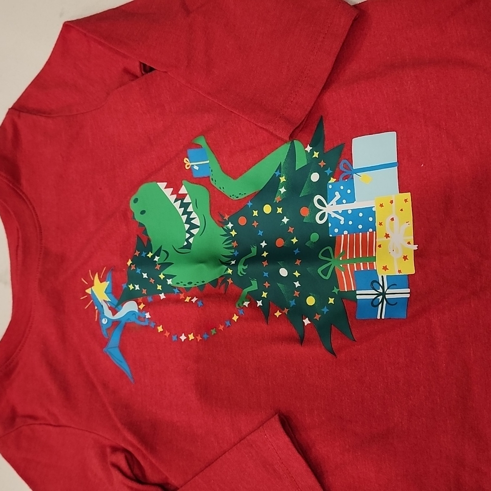 Gently Used Like New Boys Christmas Shirt - Picture 2 of 3